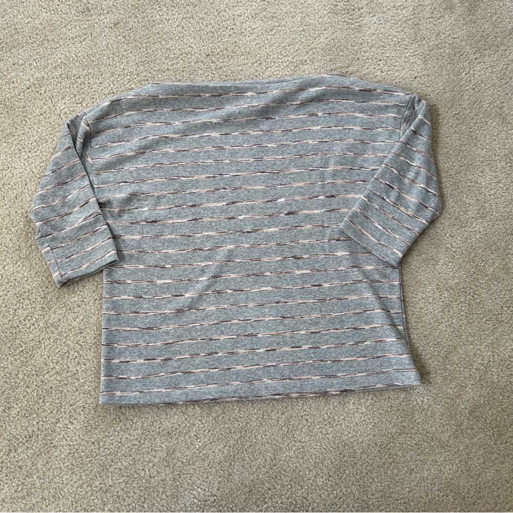 Bobeau Boatneck 3/4 Elbow Sweater Spring Fall Layer